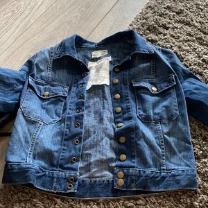 Current Elliot dark Jean jacket w/ snap buttons